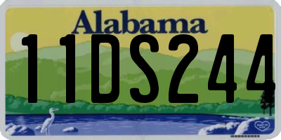 AL license plate 11DS244