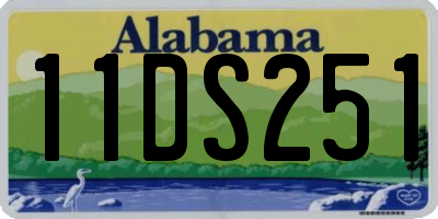 AL license plate 11DS251