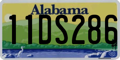 AL license plate 11DS286
