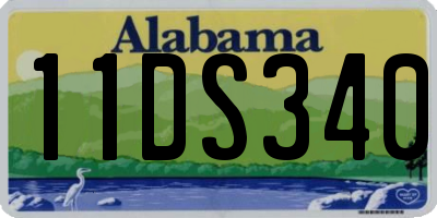 AL license plate 11DS340