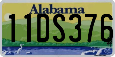AL license plate 11DS376