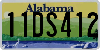 AL license plate 11DS412