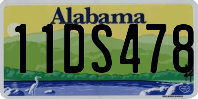 AL license plate 11DS478