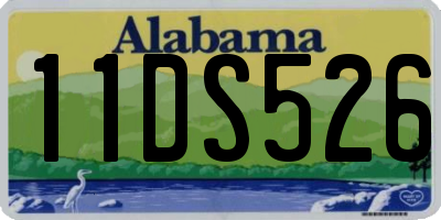 AL license plate 11DS526