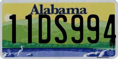 AL license plate 11DS994