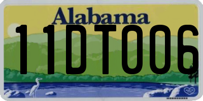 AL license plate 11DT006