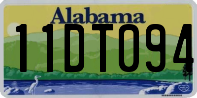 AL license plate 11DT094