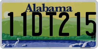 AL license plate 11DT215