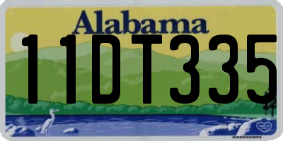 AL license plate 11DT335