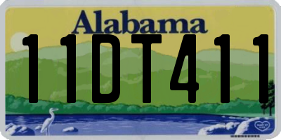 AL license plate 11DT411