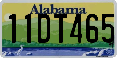 AL license plate 11DT465