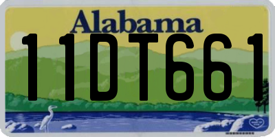 AL license plate 11DT661