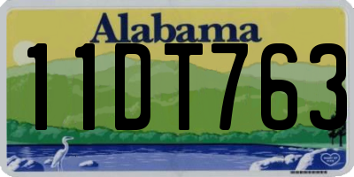 AL license plate 11DT763