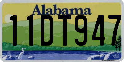 AL license plate 11DT947