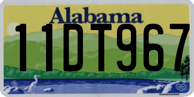 AL license plate 11DT967
