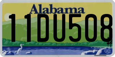 AL license plate 11DU508