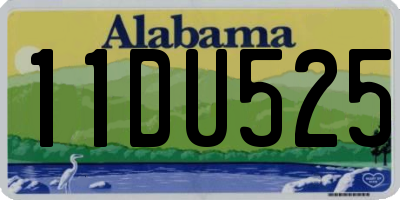 AL license plate 11DU525