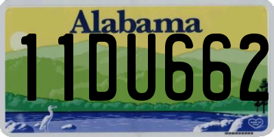 AL license plate 11DU662
