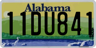 AL license plate 11DU841