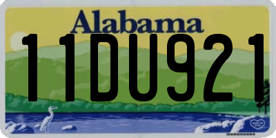 AL license plate 11DU921
