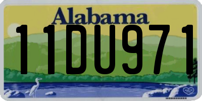 AL license plate 11DU971