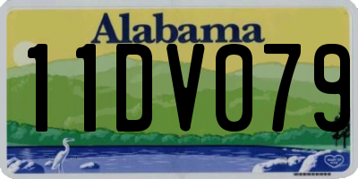 AL license plate 11DV079