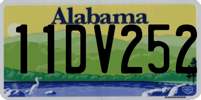 AL license plate 11DV252