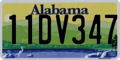 AL license plate 11DV347