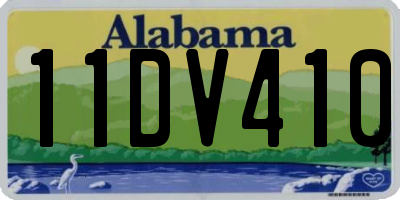 AL license plate 11DV410