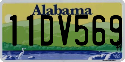 AL license plate 11DV569