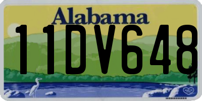 AL license plate 11DV648