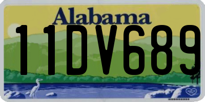 AL license plate 11DV689