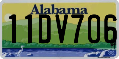 AL license plate 11DV706