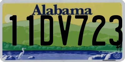 AL license plate 11DV723