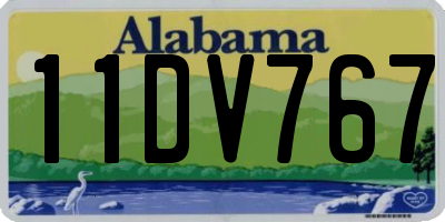 AL license plate 11DV767