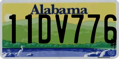AL license plate 11DV776