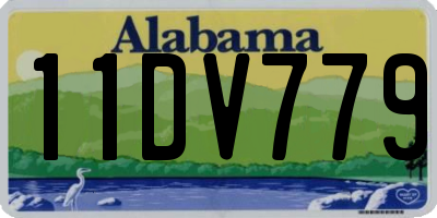 AL license plate 11DV779