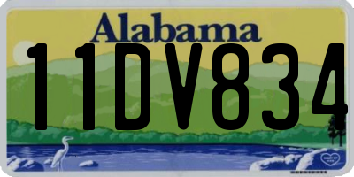 AL license plate 11DV834