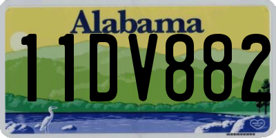 AL license plate 11DV882