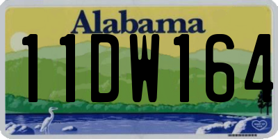 AL license plate 11DW164