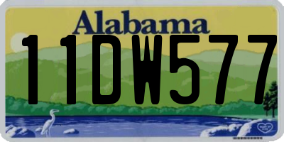 AL license plate 11DW577