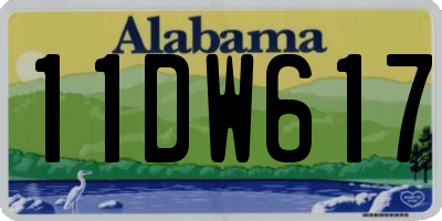 AL license plate 11DW617