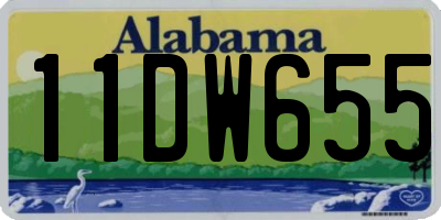 AL license plate 11DW655