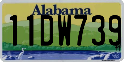 AL license plate 11DW739