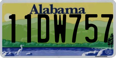 AL license plate 11DW757