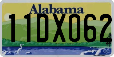 AL license plate 11DX062