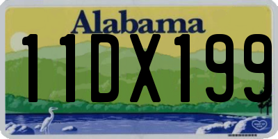 AL license plate 11DX199