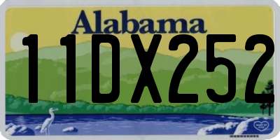 AL license plate 11DX252