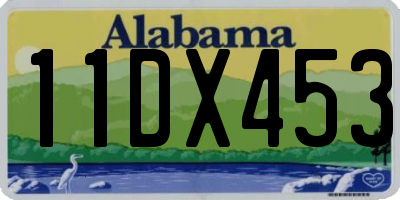 AL license plate 11DX453
