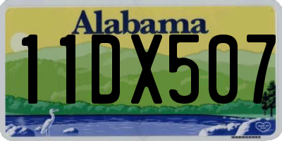 AL license plate 11DX507